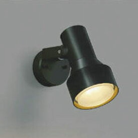 屋外 照明 スポットライト LED付 白熱球100W相当 散光 防雨型 黒色 照明器具