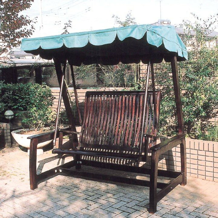 楽天市場】ブランコ 屋外 庭用 木製 デラックススイングラブベンチ 幅  