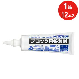 接着剤 コンクリート ブロック レンガ ピタブロック 1kg AE-228 セメダイン 12本入り1箱単位 ノズル付き 水性タイプ 1液タイプ レンガ接着 アスファルト下地 ガーデニング 屋外 DIY