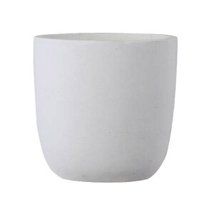 プランター 大型 植木鉢 円形 ファイバークレイ 鉢 おしゃれ バスク ラウンド ホワイト 直径430×高さ410 穴あり ガーデニング 園芸用品 庭 オーナメント ガーデン ギフト 贈り物