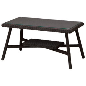 ガーデン テーブル 人工ラタン 屋外用 カフェテーブル 900 ダイニングテーブル Loom garden ロムガーデン 庭座 幅900x奥行500x高さ455mm 完成品 ガーデンファニチャー ガーデン ベランダ テラス 庭