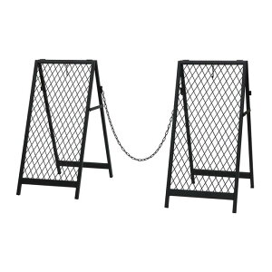 駐車場 チェーンスタンド チェーンゲート「TWILL」(ツイル) スタンド式 本体2台 チェーン1本 柵 門 扉 フェンス 侵入防止 飛び出し防止 立入禁止置くだけ 駐輪場 庭 私有地 玄関 間仕切り 折