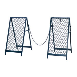 駐車場 チェーンスタンド チェーンゲート「TWILL」(ツイル) スタンド式 本体2台 チェーン1本 柵 門 扉 フェンス 侵入防止 飛び出し防止 立入禁止置くだけ 駐輪場 庭 私有地 玄関 間仕切り 折