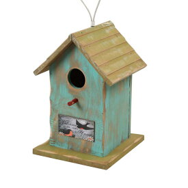 【クーポンで8％OFF！6/4 14時まで】 バードハウス 鳥小屋 木製 80922 ガーデニング雑貨 巣箱 バード鳥 野鳥 バードウォッチング 庭 かわいい