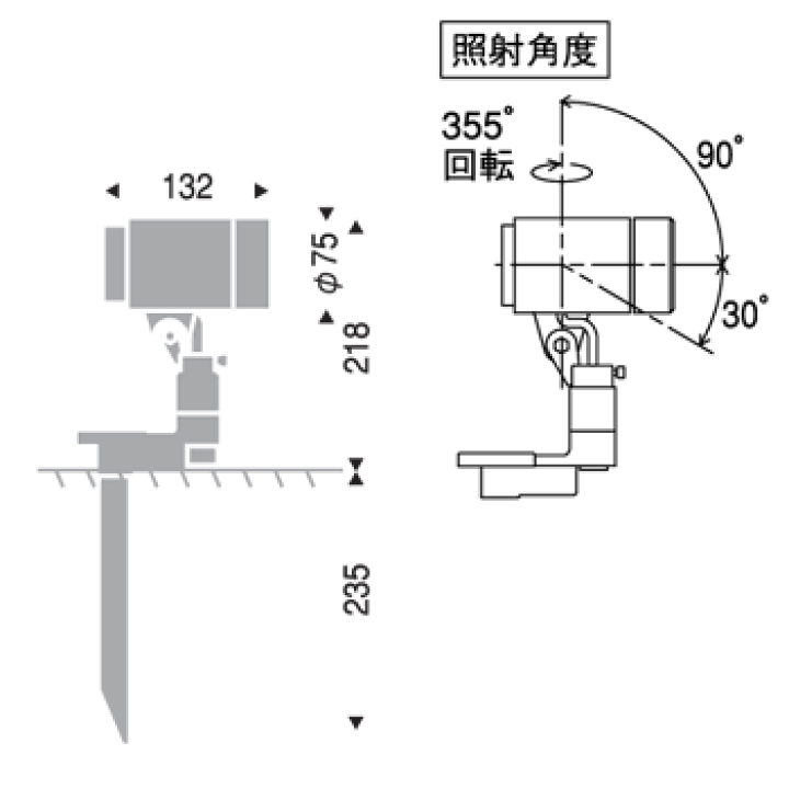 屋外用LEDスポットライト/看板照明/センサー付 屋外用LEDスポットライト/看板照明/センサー付 屋外 照明 スポット
