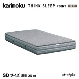 【レビュー特典】カリモク マットレス THINK SLEEP POINT 厚型 SD NN81M4CO シングル×反発 ポケットコイル シンクスリープ ポイント ベッド