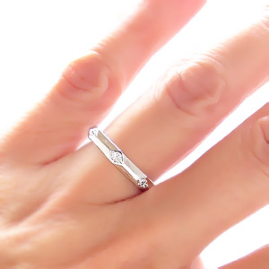 ダイヤモンドリング 指輪 無垢 18金 k18 18k イエローゴールド ピンク 