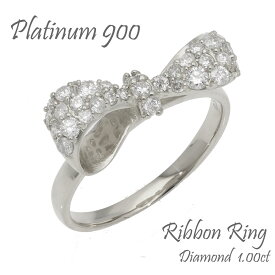 指輪 リボン ダイヤモンド リング 0.6ct プラチナ PT900 プラチナ900 婚約指輪 刻印 レディース ジュエリー アクセサリー プレゼント ギフト 人気 おすすめ 送料無料 母の日
