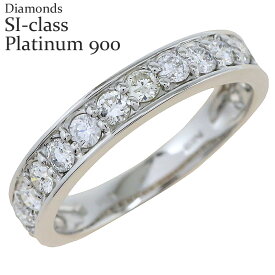 指輪 リング ダイヤモンド 1ct エタニティリング ハーフエタニティリング プラチナ プラチナ900 pt900 SIクラス 婚約指輪 刻印 レディース ジュエリー アクセサリー プレゼント ギフト 人気 おすすめ 送料無料