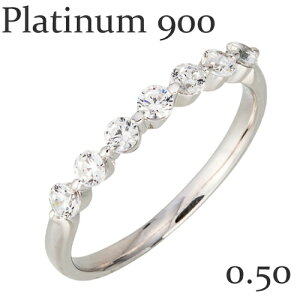 ダイヤモンドリング ダイヤモンド 7石 0.5カラット 指輪 リング プラチナ プラチナ900 pt900 婚約指輪 刻印 品質保証書 女性 レディース ジュエリー アクセサリー 人気 おすすめ プレゼント ギフ