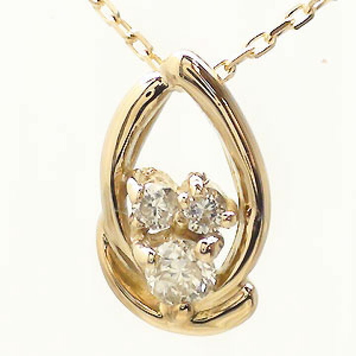 楽天市場】k18ピンクゴールド ダイヤモンド 0.05ct ネックレス 