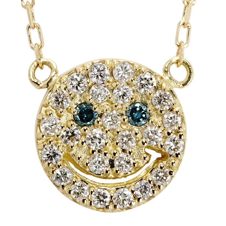 楽天市場 ネックレス レディース ジュエリー ダイヤモンド ニコちゃんマーク スマイルマーク 18金 K18 18k イエローゴールド ピンクゴールド ホワイトゴールド アクセサリー プレゼント ギフト 人気 おすすめ 送料無料 ネックレス指輪 Ladies Present Ej