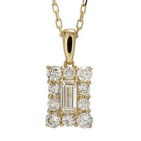 ネックレス ダイヤモンド レディース ペンダント バケット カット 0.35ct 18金 k18 18k イエローゴールド ピンクゴールド ホワイトゴールド ジュエリー アクセサリー プレゼント ギフト 人気 おすすめ 送料無料