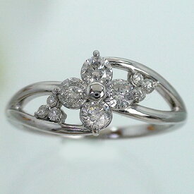 ダイヤモンドリング プラチナ プラチナ900 pt900 0.5ct フラワー 指輪 婚約指輪 刻印 レディース ジュエリー アクセサリー プレゼント ギフト 人気 おすすめ 送料無料
