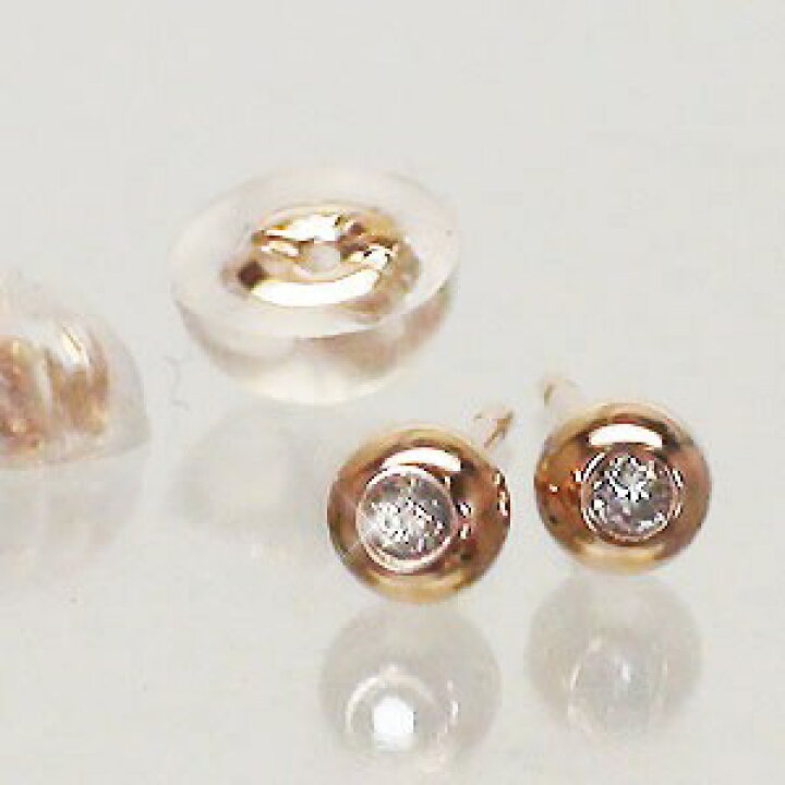 楽天市場】k18 丸玉ピアス 3mm 一粒ダイヤ ダイヤモンド 0.02ct 