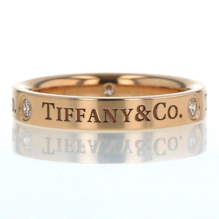 楽天市場】TIFFANY&Co. ティファニー K18PG ピンクゴールド フラット 
