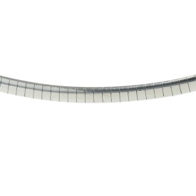 Pt850 プラチナ ネックレス チョーカー オメガチェーン フラット シンプル 41cm【新品仕上済】【zz】【中古】【送料無料】