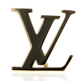 K18YG イエローゴールド ブローチ イニシャル ローマ字 LV デザイン【新品仕上済】【zz】【中古】【送料無料】