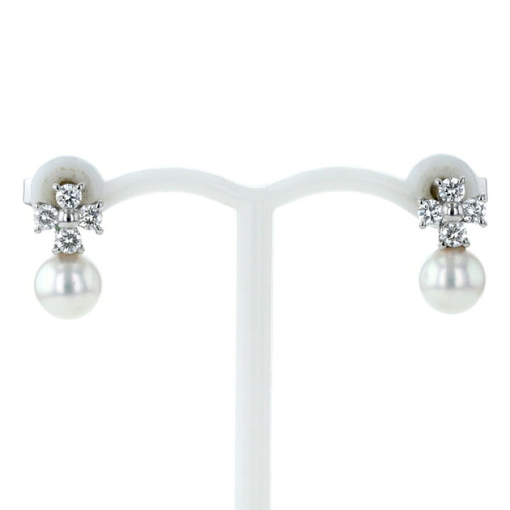 楽天市場】MIKIMOTO ミキモト K18WG ホワイトゴールド ピアス アコヤ  