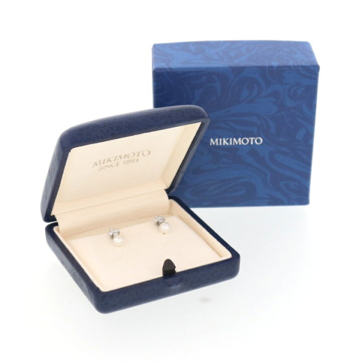 楽天市場】MIKIMOTO ミキモト K18WG ホワイトゴールド ピアス アコヤ  