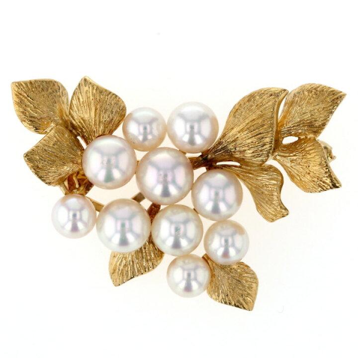 楽天市場】値下げ MIKIMOTO ミキモト K18YG イエローゴールド ブローチ  