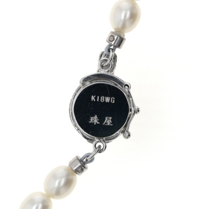 楽天市場】珠屋 K18WG ネックレス 真珠 5.0-9.3mm オフホワイト ピンク 
