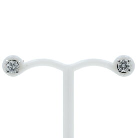 Pt900 プラチナ ピアス ダイヤモンド 0.15ct/0.15ct 一粒石 ソリティア 四つ爪 シンプル【新品仕上済】【zz】【中古】【送料無料】