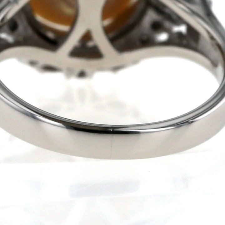 楽天市場】Pt900 プラチナ リング 真珠 10.0mm ダイヤモンド 0.48ct 