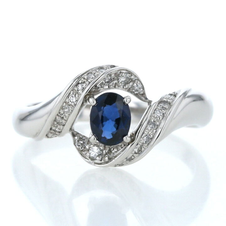 楽天市場】値下げ Pt900 プラチナ リング サファイア0.76ct 