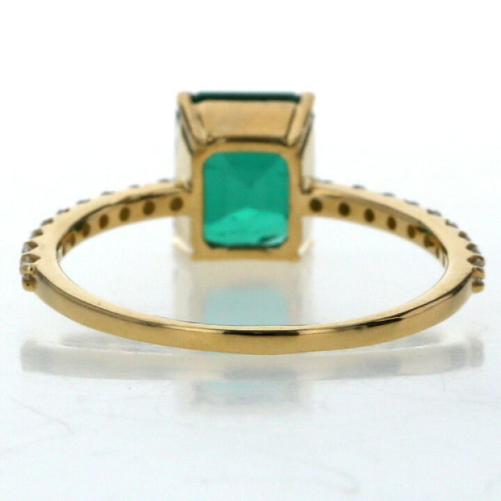 楽天市場】K18YG イエローゴールド リング エメラルド1.73ct  