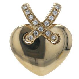 CHAUMET ショーメ K18YG イエローゴールド ネックレストップ ダイヤモンド リアンドゥハート クロス【新品仕上済】【zz】【中古】【送料無料】