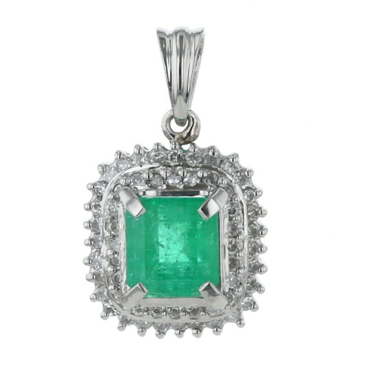 楽天市場】Pt900 プラチナ ネックレストップ エメラルド 1.81ct 
