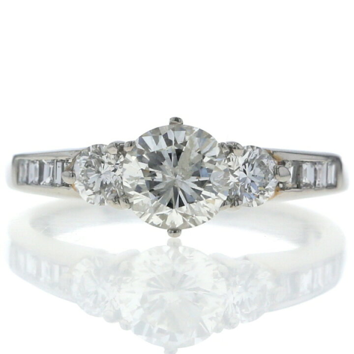 楽天市場】Pt900 プラチナ リング ダイヤモンド 1.00ct/0.45ct カラーK 