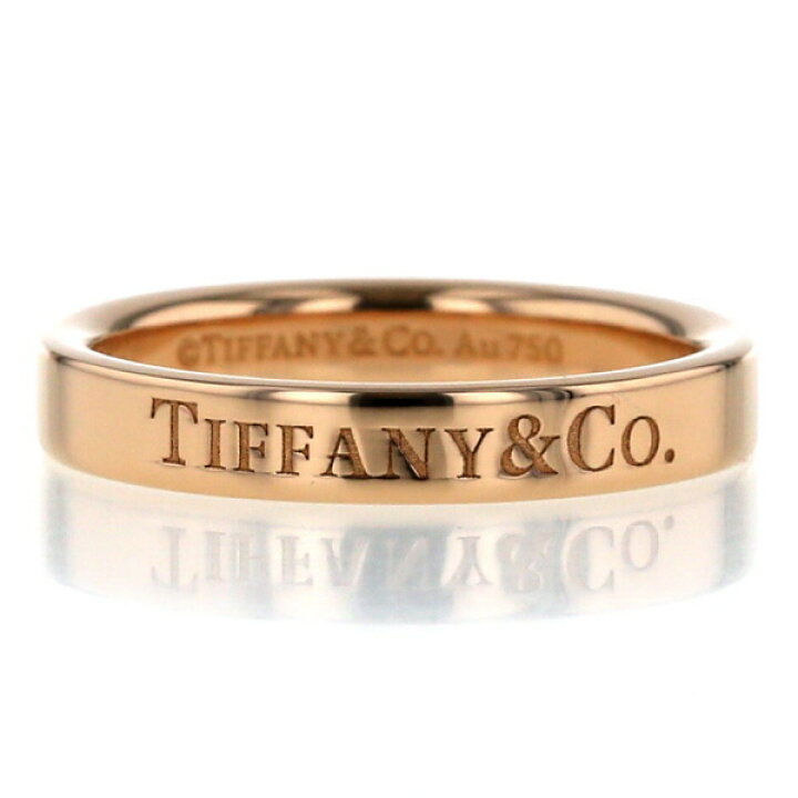 楽天市場】TIFFANY&Co ティファニー K18PG ピンクゴールド フラット 