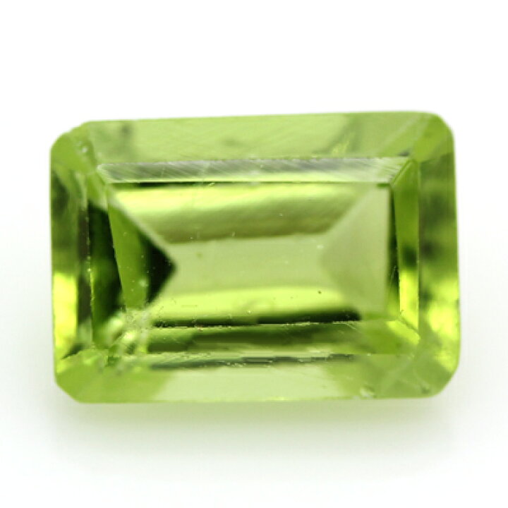 楽天市場】【在庫処分特価】天然ペリドット 1.05ct ステップカット 