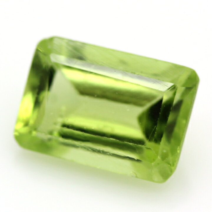 楽天市場】【在庫処分特価】天然ペリドット 1.05ct ステップカット 