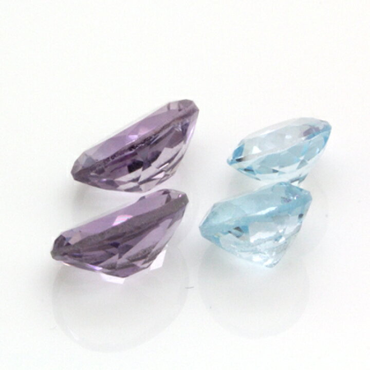 楽天市場】天然ブルートパーズ・アメジスト 4ピース ルース 3.96ct 