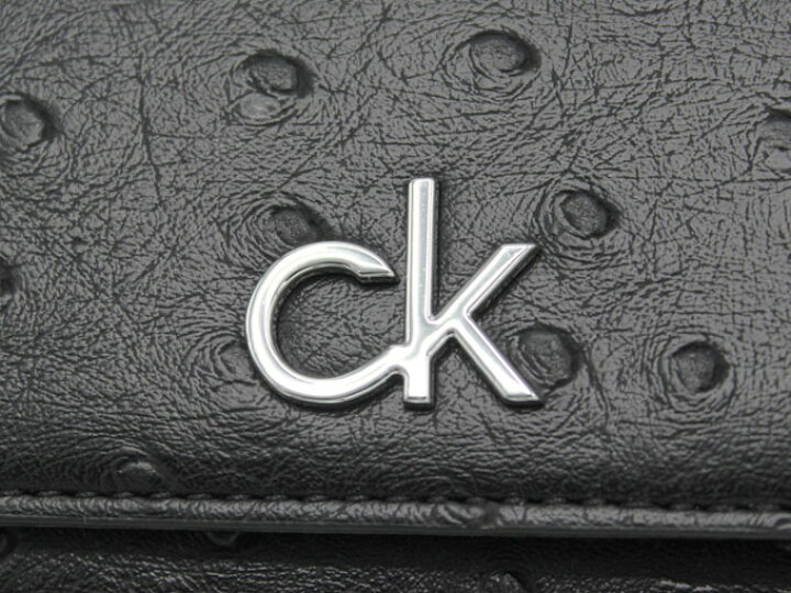 楽天市場】Calvin Klein 《カルバンクライン》 三つ折り財布 K60K608606 ブラック オーストリッチ型押し合皮 ヨーロッパライン 【 セール】【人気】 : EXCEL BUNCH エクセルバンチ