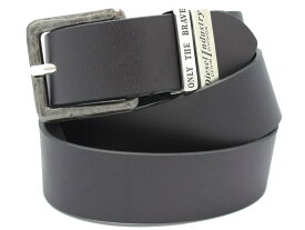 DIESEL　　≪ディーゼル≫　ベルト　X08532-PR227　ブラック　レザー　B-GUARANTEE-A BELT　サイズ調整不可タイプ　80cm　85cm　90cm　【セール】