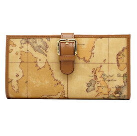 PRIMA CLASSE　　≪プリマクラッセ≫長財布・がま口ポケット　/　W010　-6000 (#122)　ベージュ地図柄　【送料無料】【★セール価格】　※実際お送りする商品の柄は掲載画像1〜2枚目の柄目をお送りいたします。
