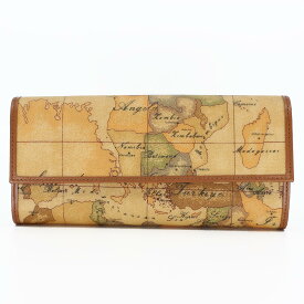 PRIMA CLASSE　≪プリマクラッセ≫　長財布　W018 -6000　(#196)　世界地図柄　【★セール価格】　※実際にお送りする柄は画像1枚目（正面)、2枚目（裏面)　、3枚目（内面）をご参照ください。