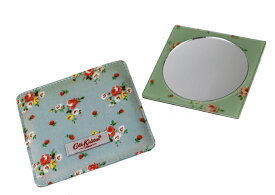 ■■■■■　訳あり特価商品　■■■■■Cath Kidston　≪キャスキッドソン≫　スモールミラー　Small mirror　236935　Spring Blue　【送料無料】　※※　商品により個体差がございますが、ミラーカバーにそれぞれ生地焼けなどの変色がございます。