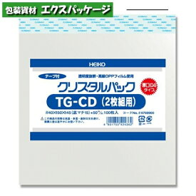 OPP袋　クリスタルパックT　テープ付　0.04mm　04TG-CD(2枚組)　1000枚入　#006769900　バラ販売　取り寄せ品　シモジマ