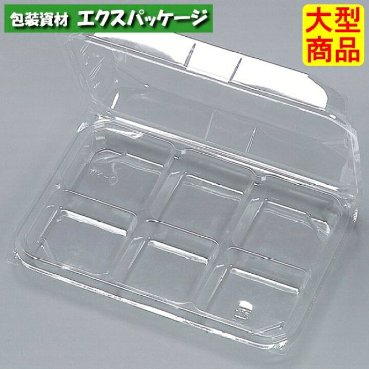 楽天市場】華詩パック WK-6 透明 フタ一体式 600枚 0521310 ケース販売 