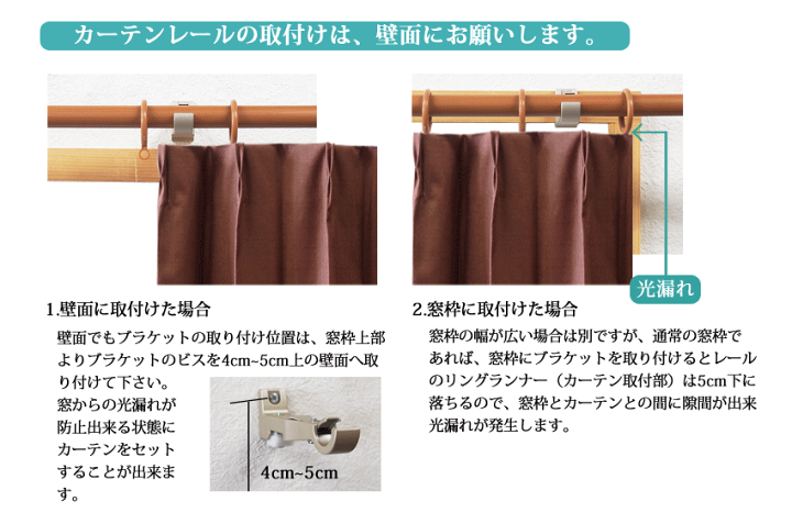 楽天市場】TOSO 木目調ミディオ 3.0mダブル 伸縮カーテンレール 1.6