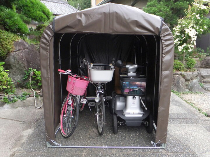 楽天市場】サイクルハウス 幅156cm×奥行220cm× 高さ165cm 3台用 耐久性  