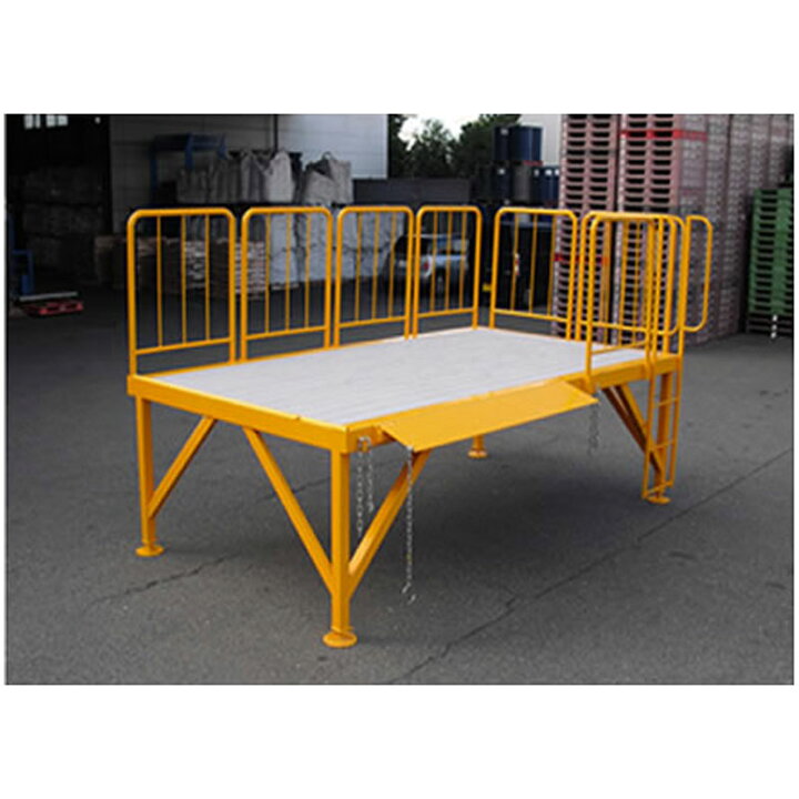 楽天市場 バンステージ2 バンニング用プラットホーム 送料無料 コンテナへの搬出入が楽々 高品質低コストを実現 エクステリアストック