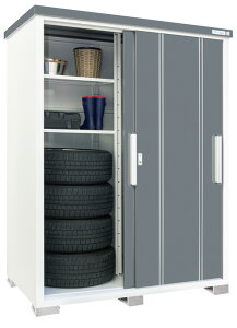 サンキン物置(E-Styleクール1590) 間口1500mm×奥行900mm×高さ1947mm 棚板2枚付 扉カラー選択可能 送料無料 格安 物置 倉庫 DIY