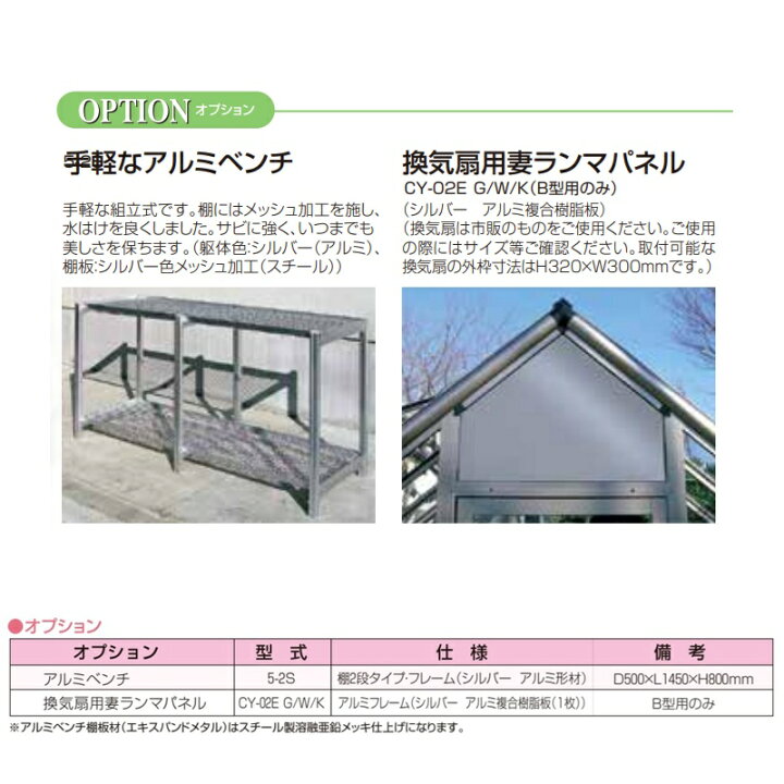 楽天市場】アルミ製ガラス温室B-2型 間口1800×桁行3576×高さ2372mm2.0 