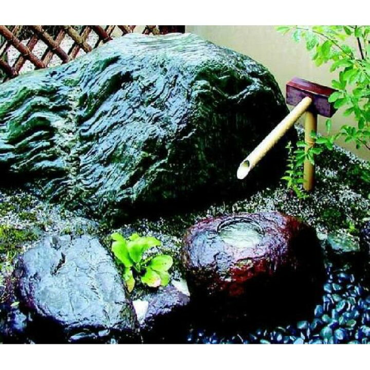 楽天市場】擬木筧(くぬ木) (口長) L(長さ)約850mm×H(高さ)980mm 人工竹 
